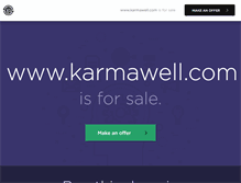 Tablet Screenshot of karmawell.com